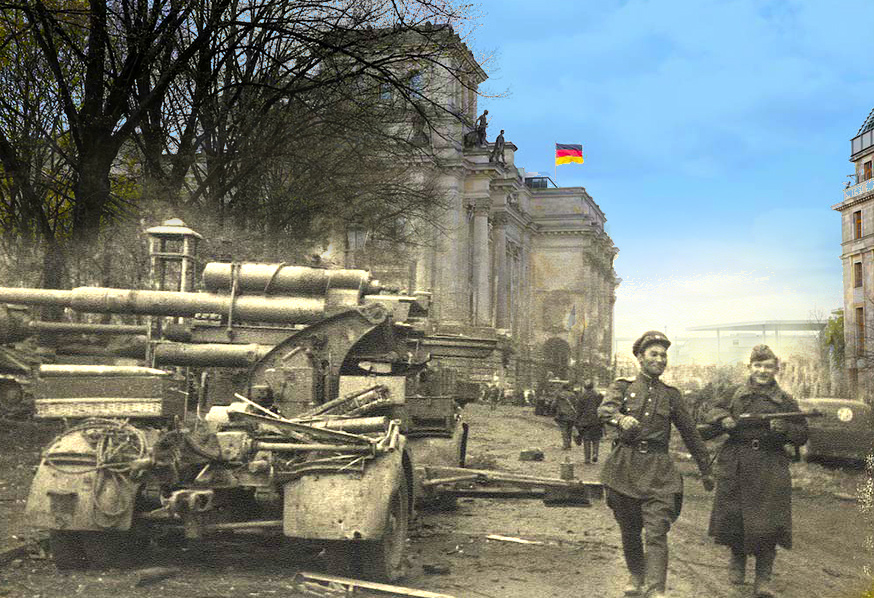 Сравнительные фотографии Берлина — До и После 1945-2015 (11 фото)